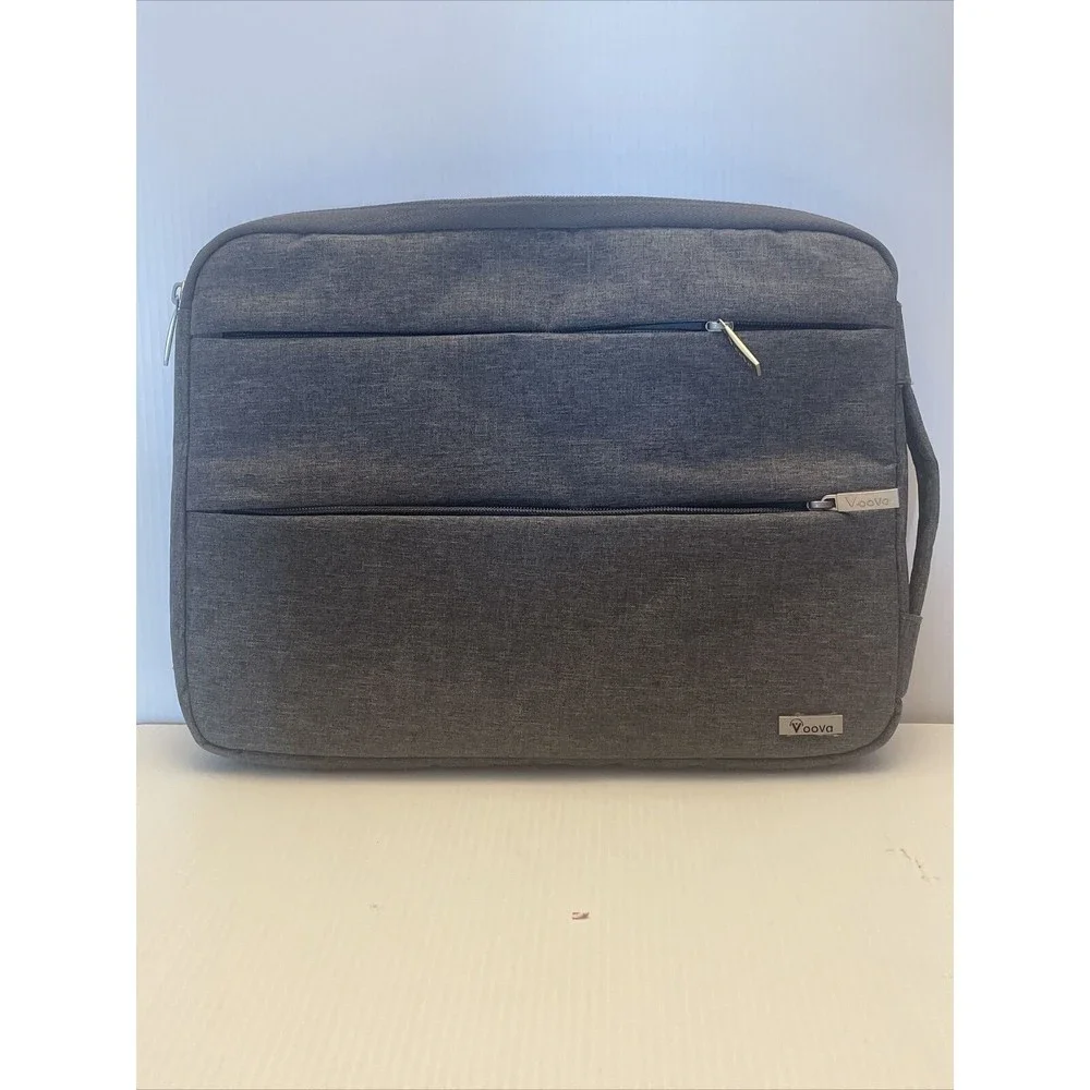 Voova Laptop Bag, Sleeve Case 13.5” Wide X 10” High Grey With 3 Total Pockets